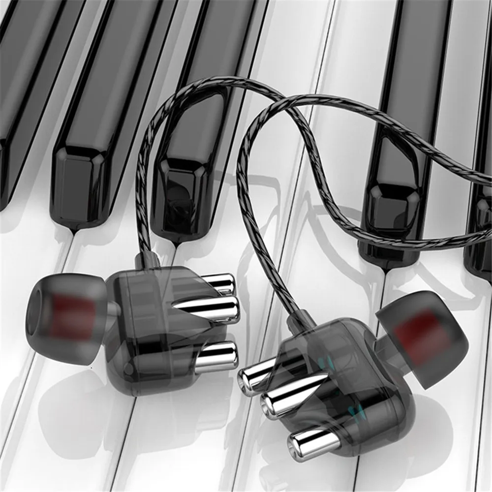 Наушники для Samsung наушники с микрофоном прозрачные четыре ядра 3 5 мм проводные