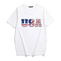 usa flag printed female t shirt new for 2021 summer women t shirts casual plus size o neck short sleeve simple top