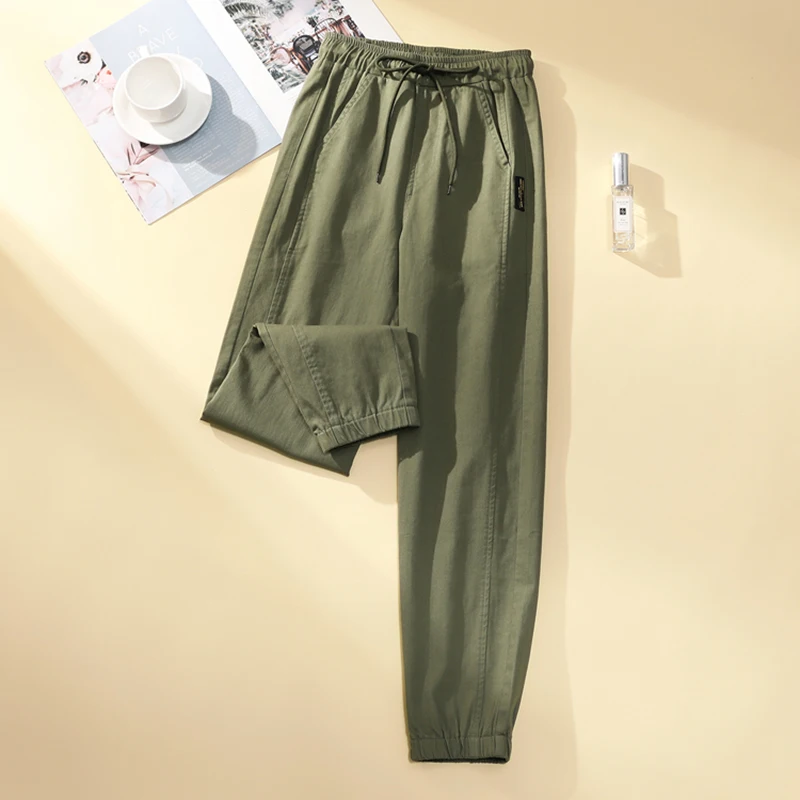 Женские брюки-карго с эластичным поясом