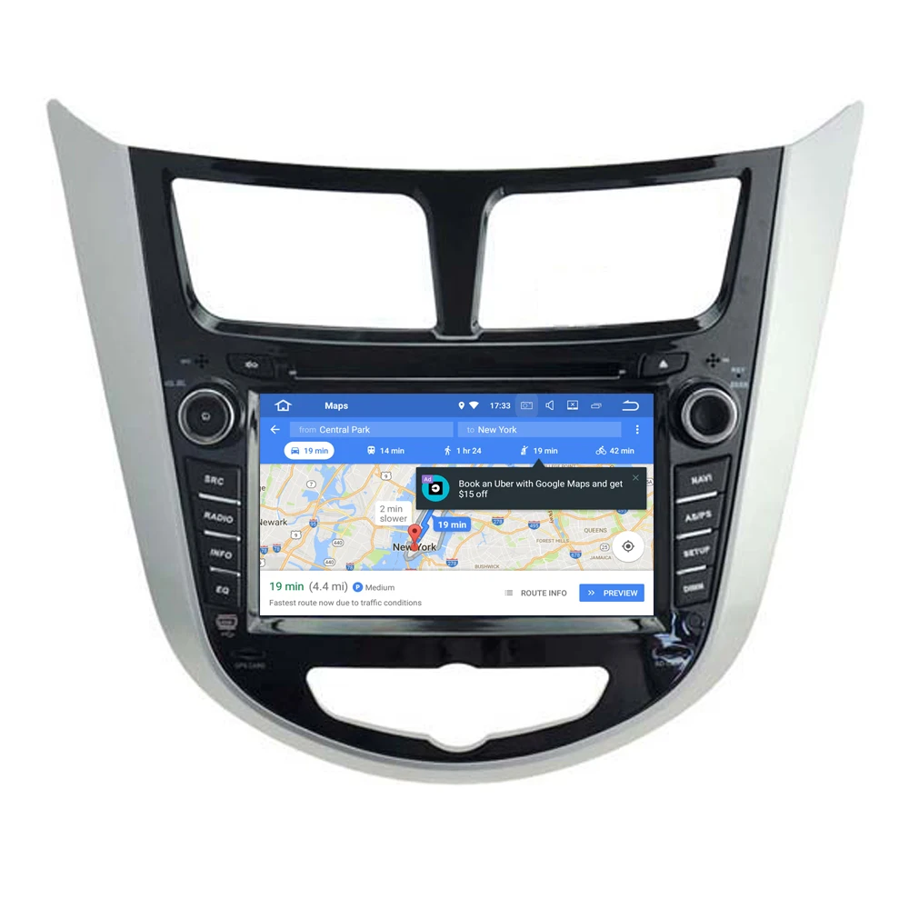 Автомобильный мультимедийный плеер RoverOne стерео DVD-плеер на Android 10 с GPS для Hyundai Verna