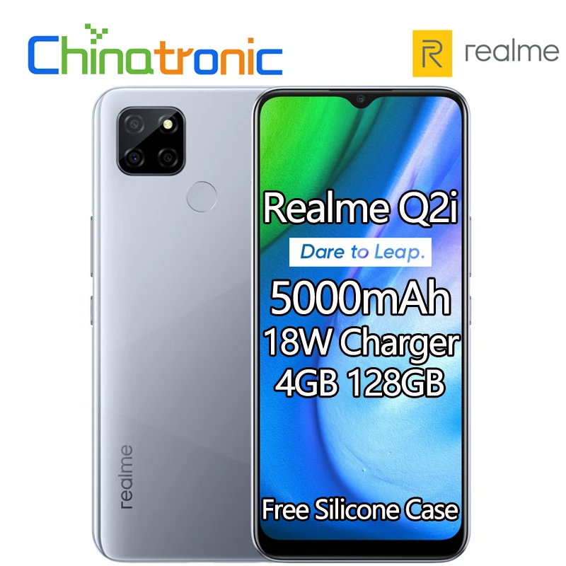 Оригинал realme Q2i 4 Гб 128 г 5G мобильный телефон Dimensity 720 Восьмиядерный 6 5 дюймов 5000 мАч