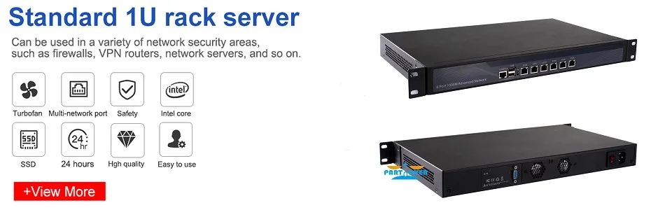 Partaker R12 сетевой безопасности устройство-брандмауэр R2 N2600 VPN брандмауэр с 4 портами Gigabit ethernet