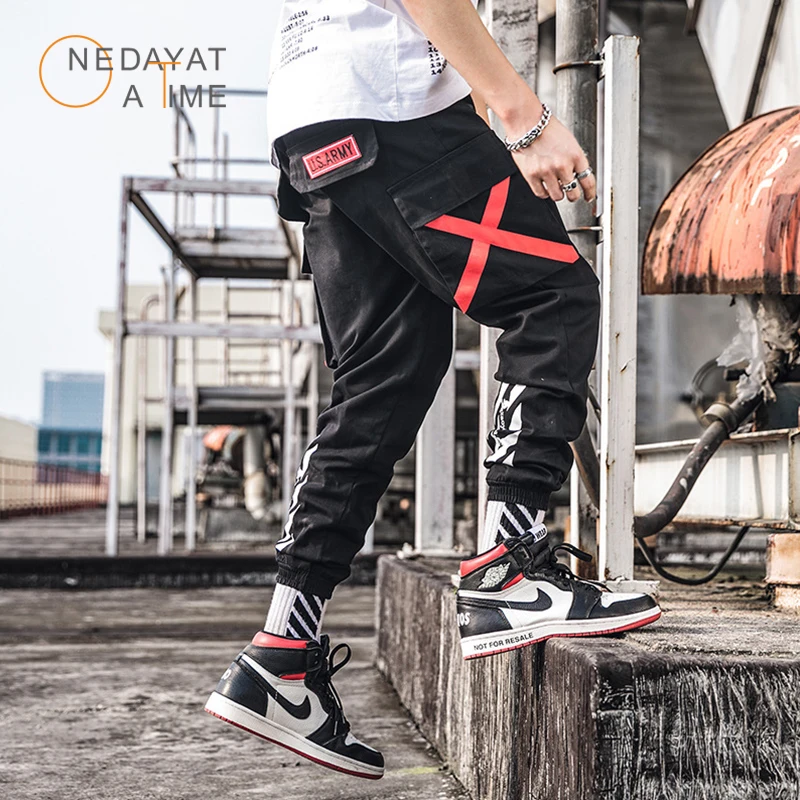 2019 новые модные брюки карго мужские уличные Стиль Хлопок Jogger камуфляжные