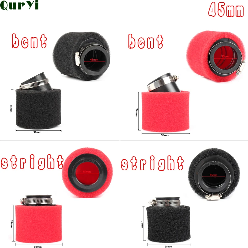 Губка для очистки мотоциклетного воздушного фильтра с прямой изогнутой