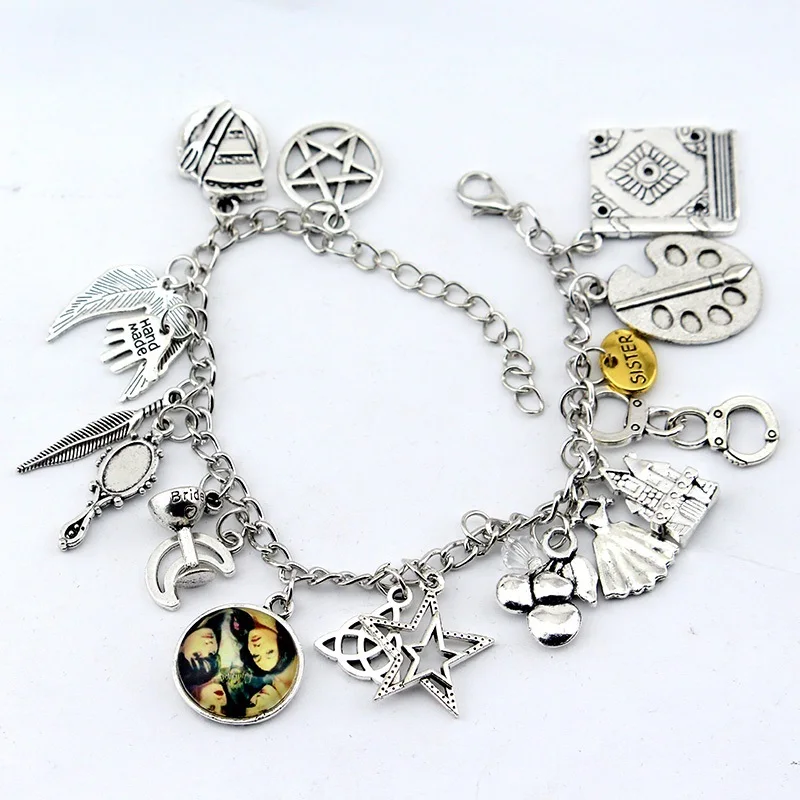 Высокое качество детских Мощность трех Книга теней зеркало с перьями и звезд