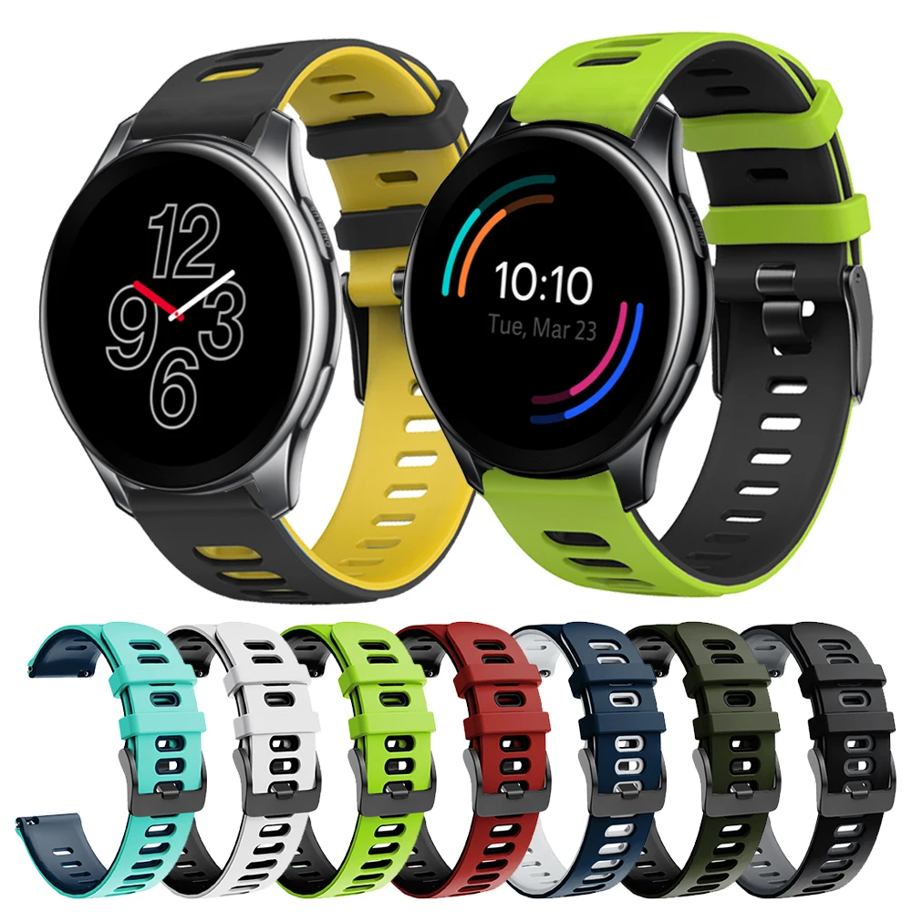 

Ремешок силиконовый для часов Oneplus, спортивный браслет для наручных часов one plus, 22 мм