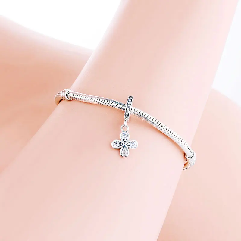 Шарм-бусина из серебра 925 пробы в форме каплевидной капли | Украшения и аксессуары