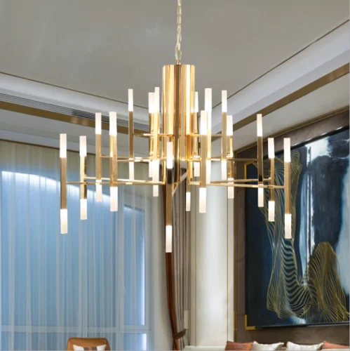 

Modern Glass Light Chandelier Brass Chandelier Ceiling Lighting Restaurant Kitchen Living Room Lighting Decorative Chandelier