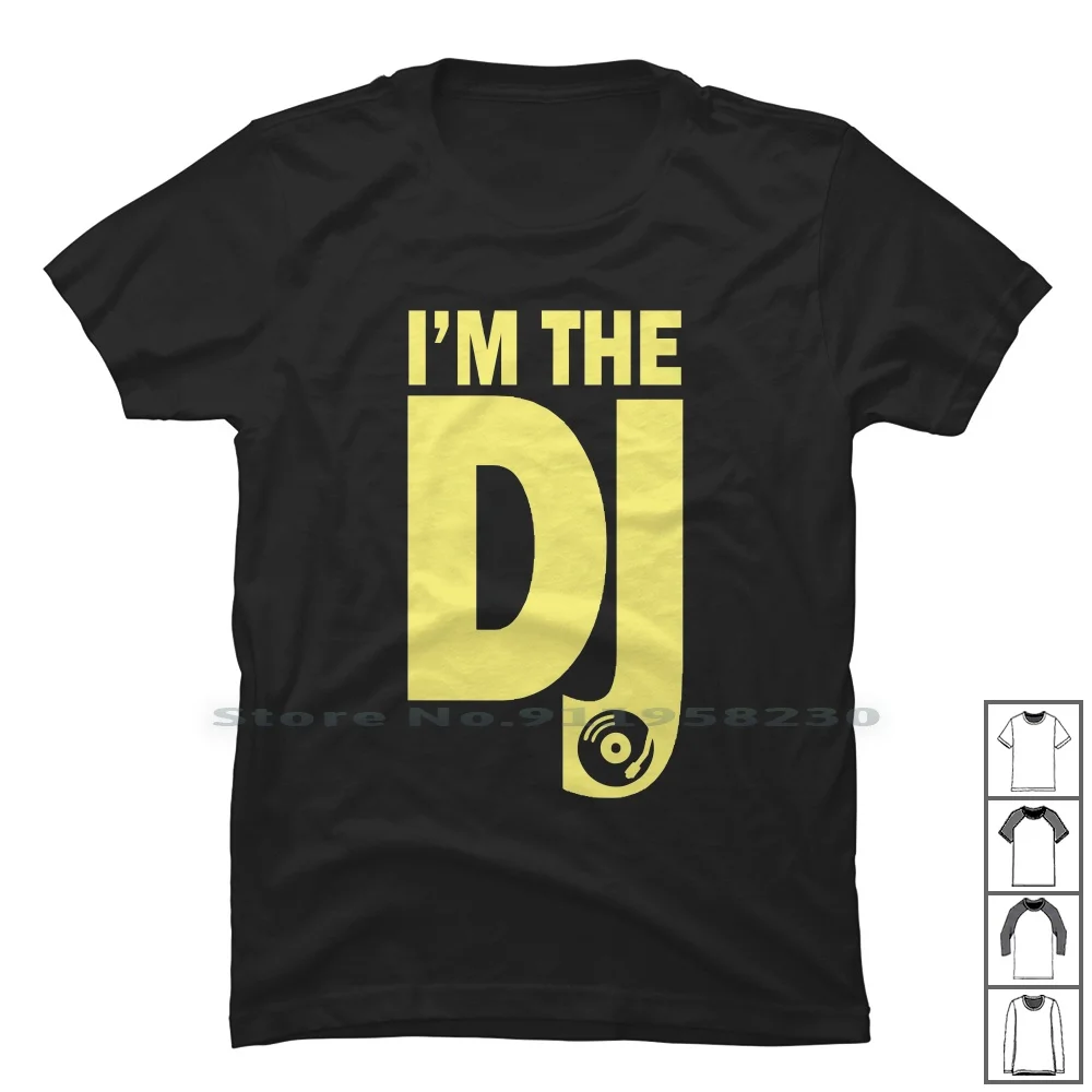Im ди Джея Графический Футболка мужская футболка 100% хлопок Юмор Tage Geek рэп