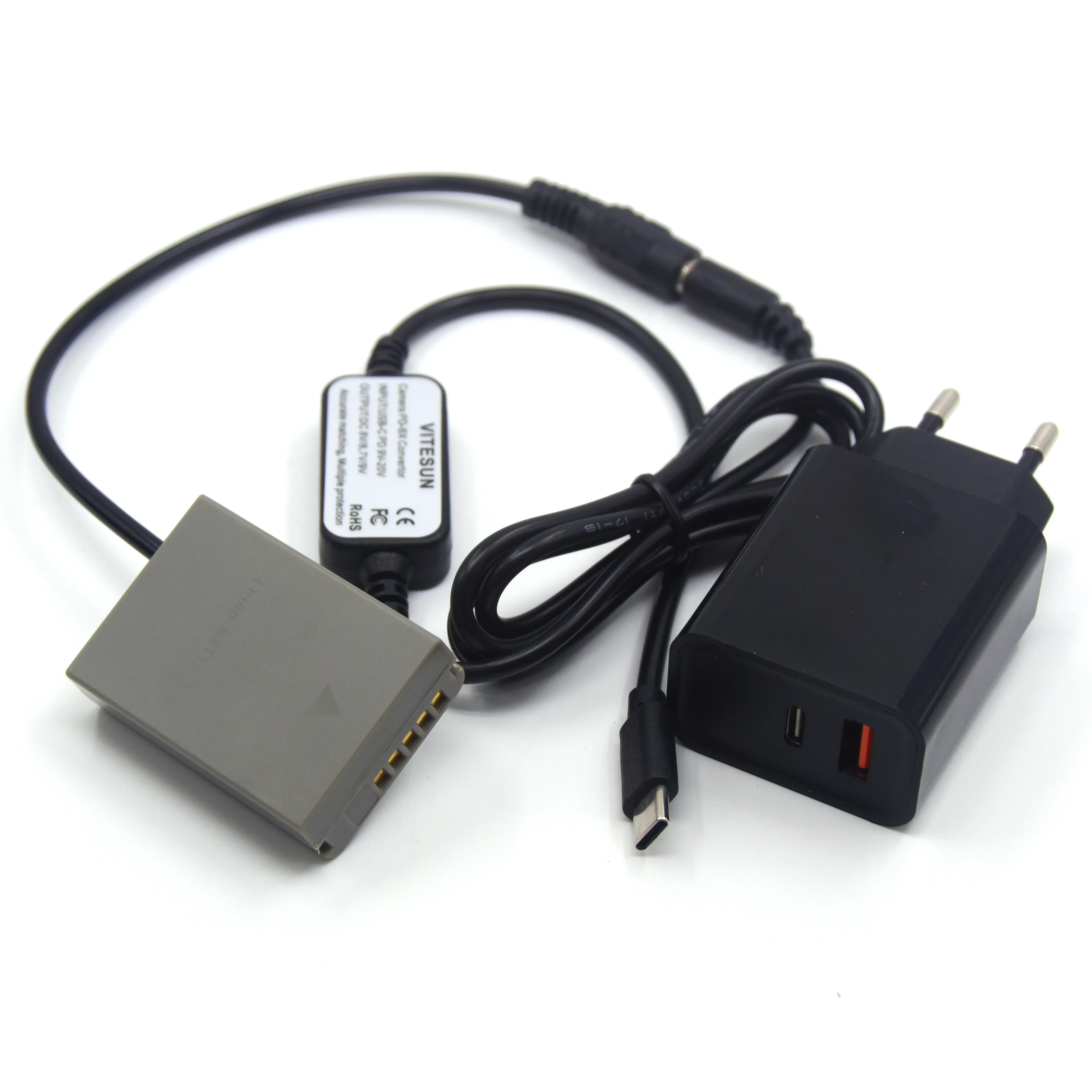 Мобильный Внешний аккумулятор USB Type-C кабель 8V + PS-BLN1 BLN-1 BLN1 DC соединитель зарядное