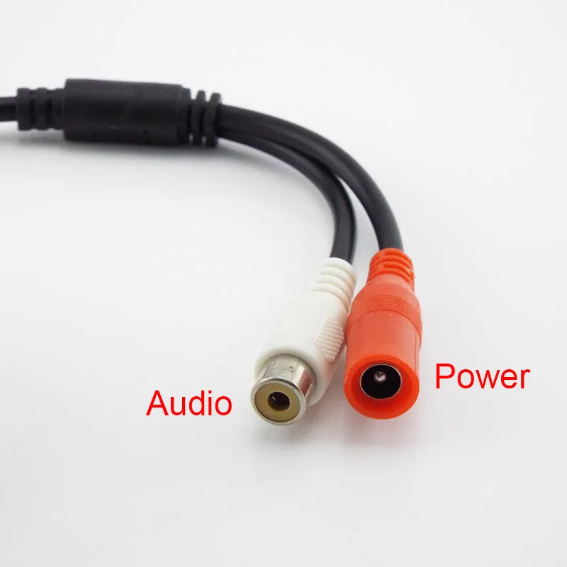 

CCTV Pickup Microphone Audio Sound DC 1 to 2 Way Power Splitter Cable RCA male to Male Connector Monitoring for CCTV Camera