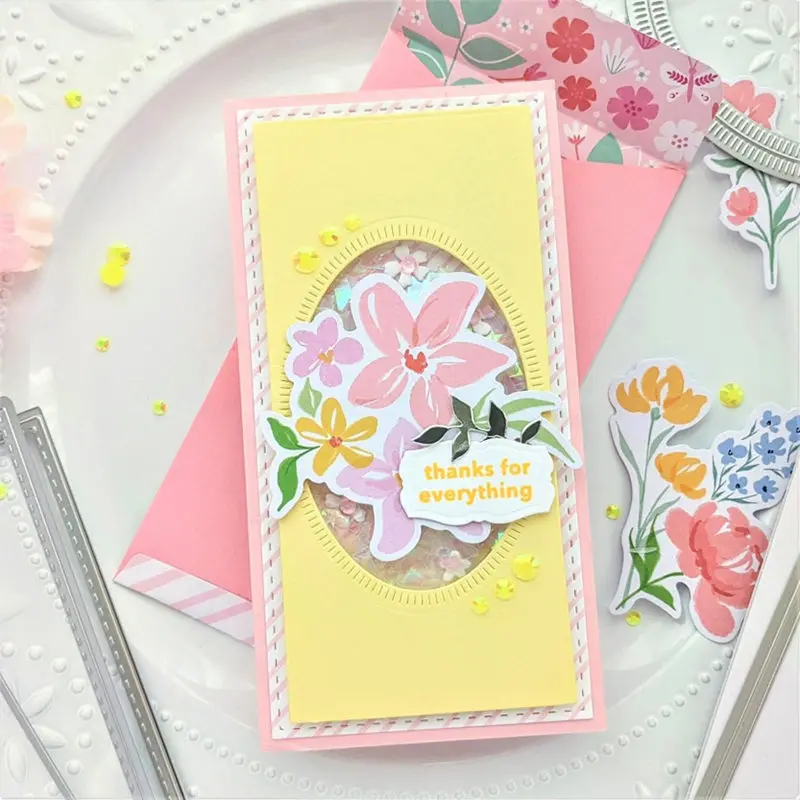 2021 New Circlet Square Die Cuts Metal Cutting Dies and Scrapbooking For Paper Making Background Embossing Card Frame Craft | Дом и сад
