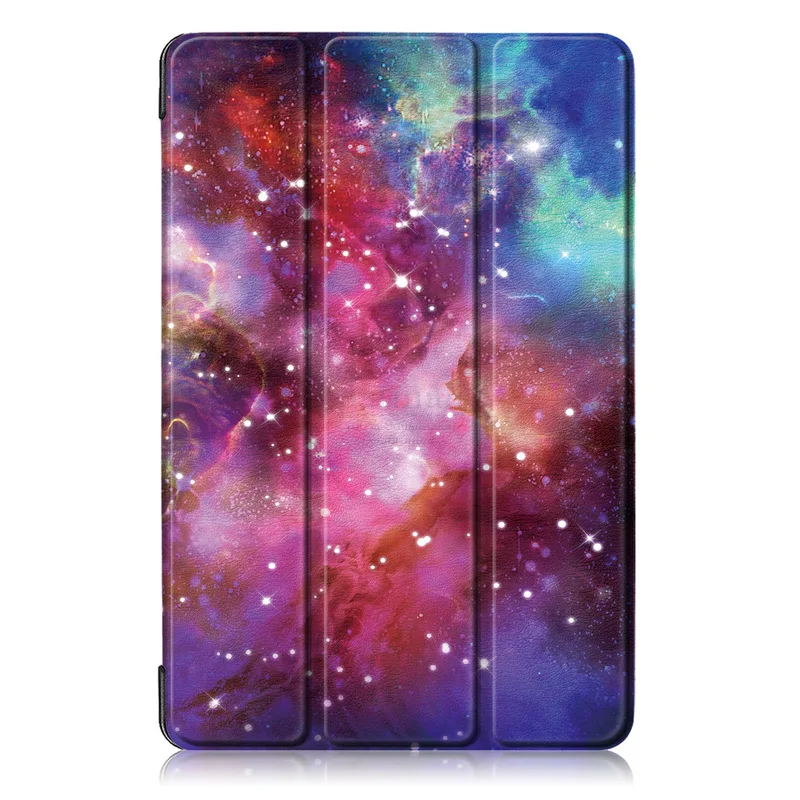 Starry sky Окрашенный Магнитный умный чехол для Samsung Galaxy Tab S5E 10,5 T720 чехол для SM-T725 кожаный чехол подставка Trifold Fundas - Цвет: Starry sky