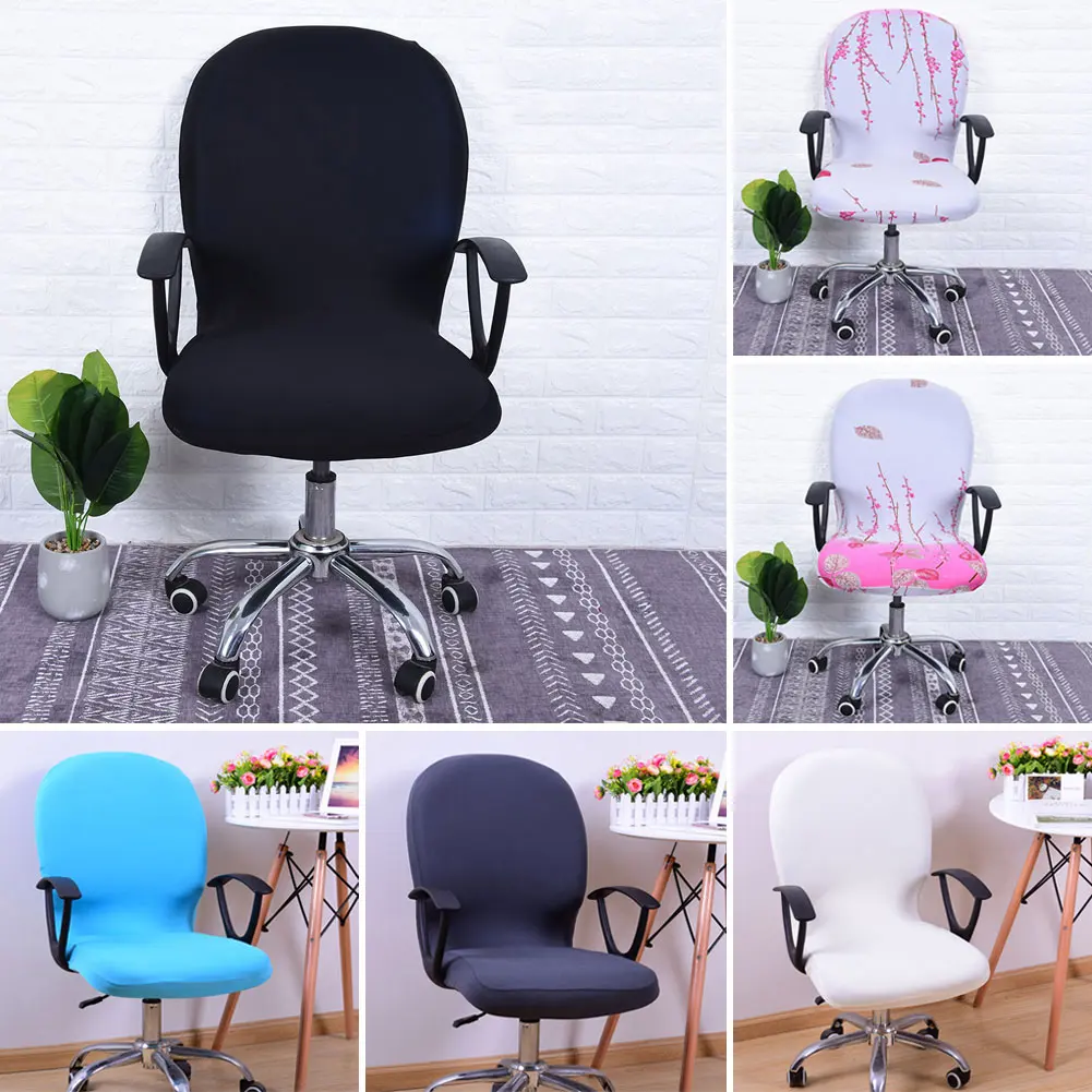 

Swivel Chair Cover Elastic Removable Printed Chair Cover for Computer Office Free Home Textile Chair Cover Home & Garden