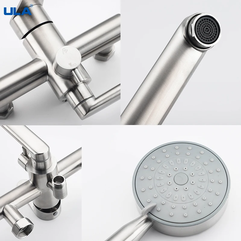ULA смеситель для душа ванной ванны горячего и холодного излив Душевая система