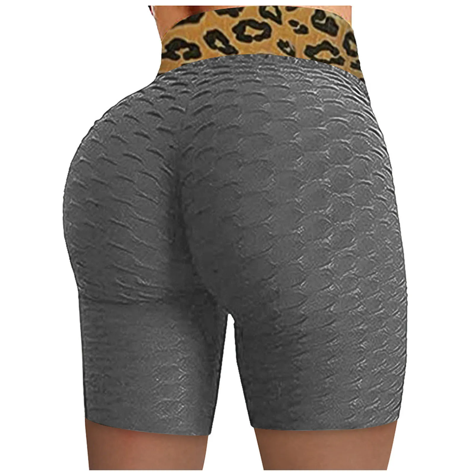 

Women's leggings Fashion Women's Sports Leopard Stitching Pocket Loose Casual Shorts Yoga Pants Leggings sport women fitness