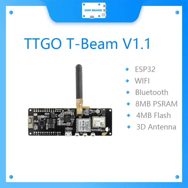 LILYGO TTGO T-Beam V1.1 ESP32 433/868/915/923 МГц WiFi Bluetooth модуль GPS NEO-6M SMA 18650 Держатель аккумулятора с