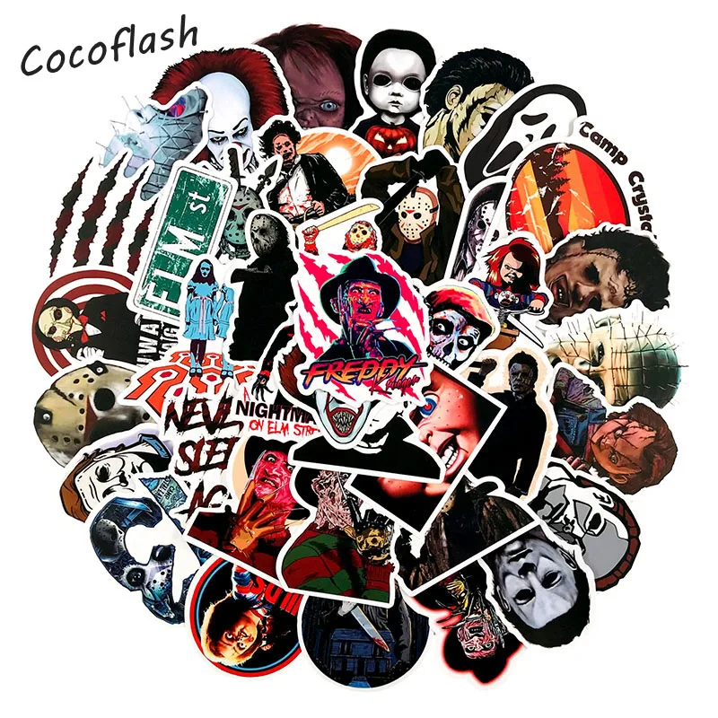 10/50 шт./упак. смешанные персонажа из фильма ужасов серии Водонепроницаемый