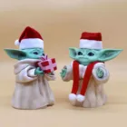 С героями комиксов Марвел, аниме Звездные Войны Мандалорских Детские йода подарок к Рождеству Детские B Модель C Baby йода Hand-made подарки на Рождество Хэллоуин