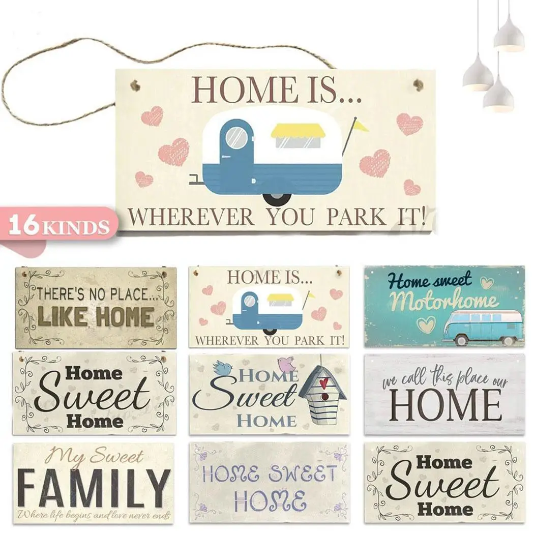 Practical Letter Print Wood Hanging Home Type-1-Type 16 Signs As Picture Decoration New Year Decor Navidad decoration | Дом и сад