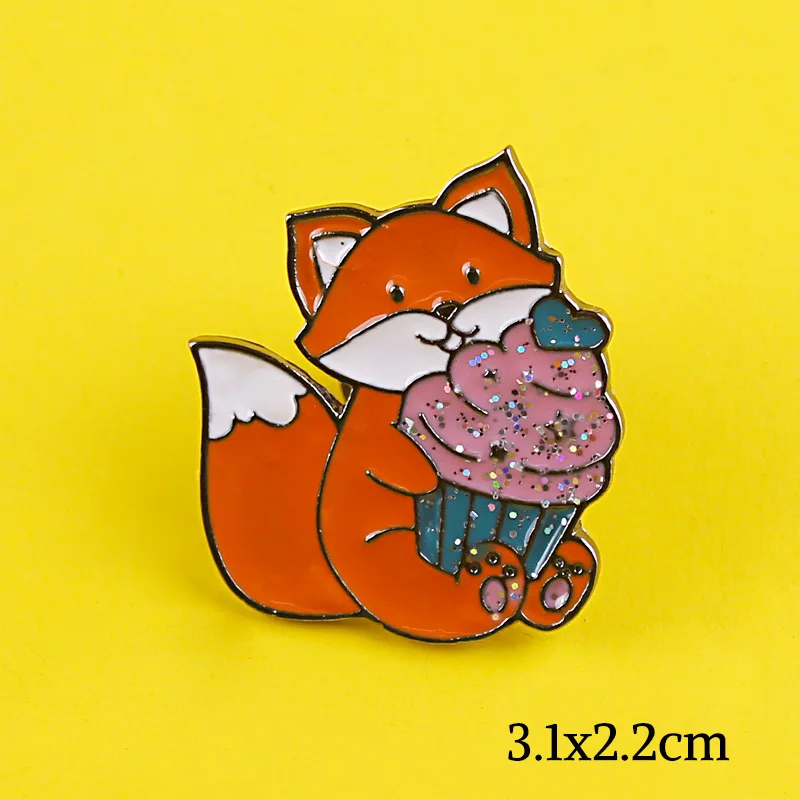 1 шт. микс Единорог Панда Кролик Рисунок Кот мультфильм флуоресцентные булавки