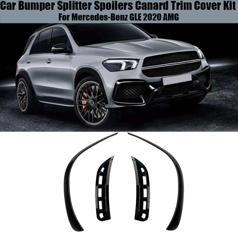 

4 шт., сплиттер для переднего бампера Mercedes-Benz GLE W167 2020 AMG