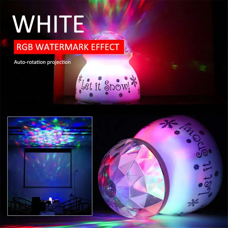 

2W LED Watermark Ocean Projection Light USB Rotating KTV Light Mini Colorful Stage Light Disco DJ Light Night Lights Dropship