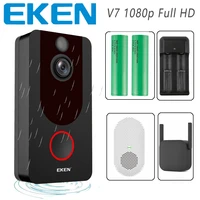 eken v7 video doorbell 1080p hd night vision wireless wifi security home monitor intercom smart phone camera