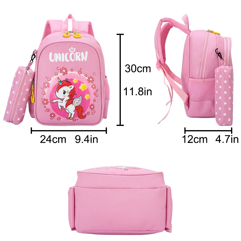 

Cartoon Animal Kids Backpack Fashion Trend Boy Satchel Girl Garden Bag Portable Large Capacity Children Travel Storage Pouch