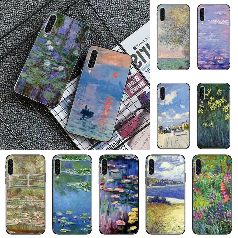 

Retro painting Claude Monet Phone Case For Samsung galaxy A S note 10 7 8 9 20 30 31 40 50 51 70 71 21 s ultra plus