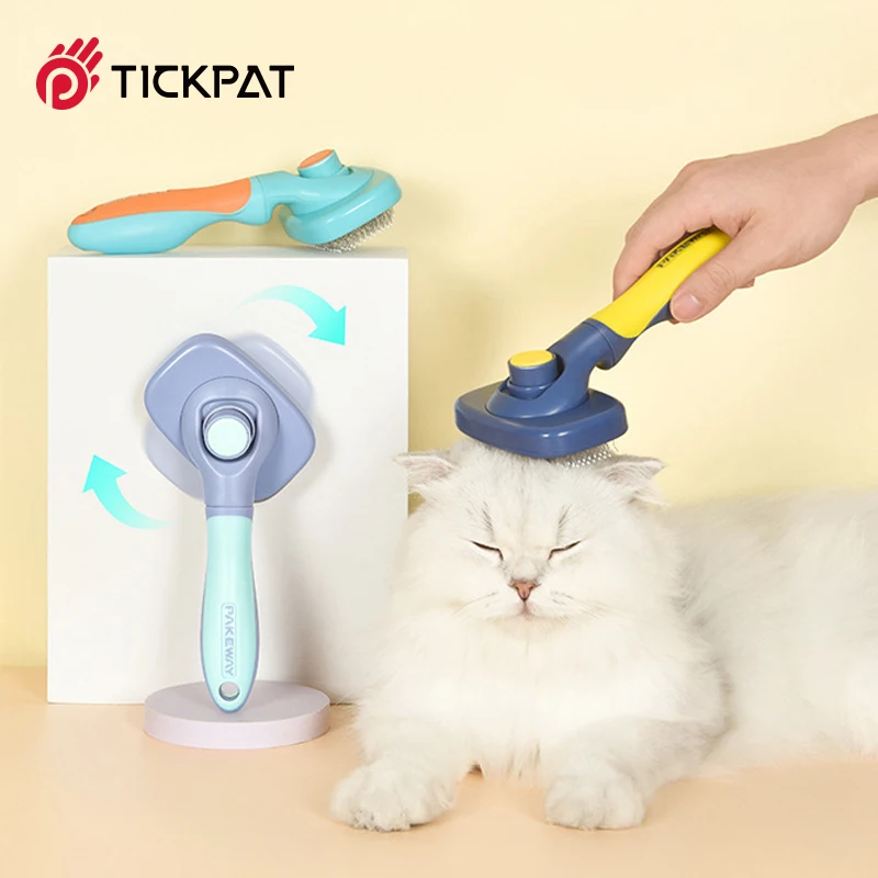 

Pet Cat Hair Shedding Comb 360°Rotation Dog Cat Hair Remover Dog Brush Grooming Tool Cleaning Supplies Accessories for Cats Comb