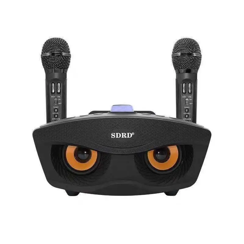 Домашний кинотеатр караоке Bluetooth-динамик двойной беспроводной микрофон KTV