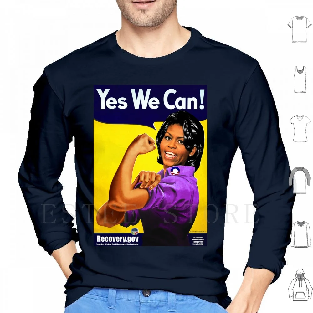 Оригинальные толстовки с длинным рукавом Обама Мишель Рози Первая леди