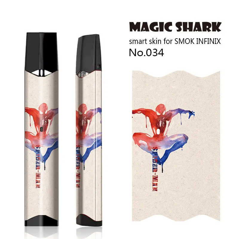 Волшебная Акула Marvel Мстители Бэтмен Железный человек Человек-паук Тор Халк вейп