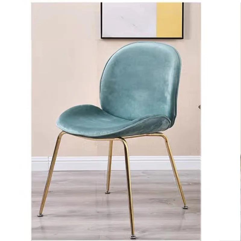 Обеденный стол с фланелевым бархатным покрытием Кухонное кресло ножками из