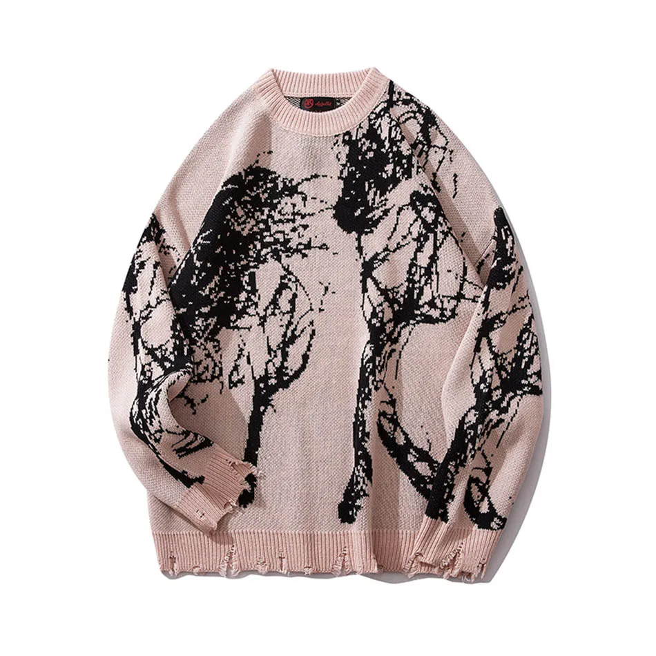 Мужской свитер в стиле хип хоп Chompas Para Hombre оригинальный уличном на осень