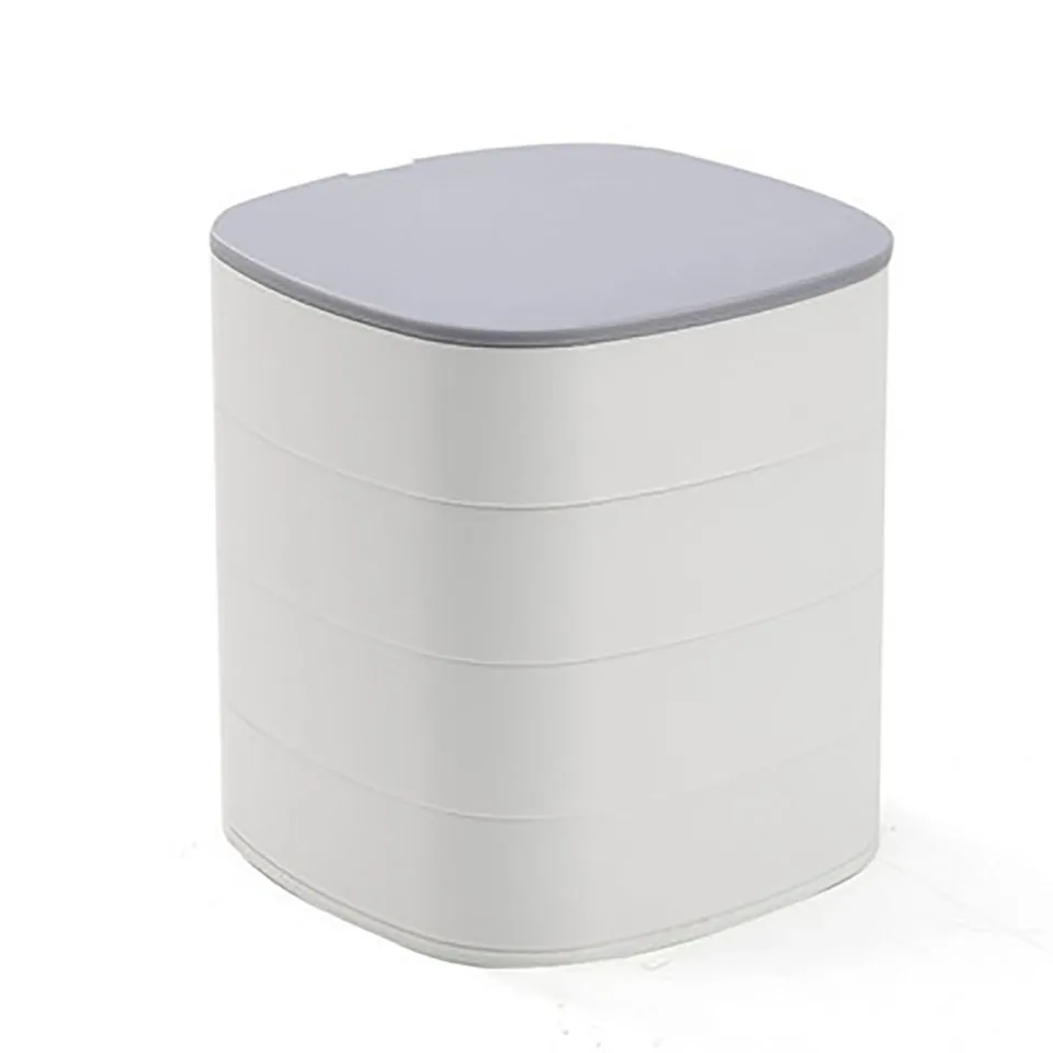 

Rotating Jewelry Box Creative Ring Earrings Necklace Storage Desktop Accessories Multilayer Portable Jewelry Rack