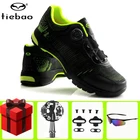 Велосипедная обувь TIEBAO, мужские кроссовки для горных велосипедов, самоблокирующиеся