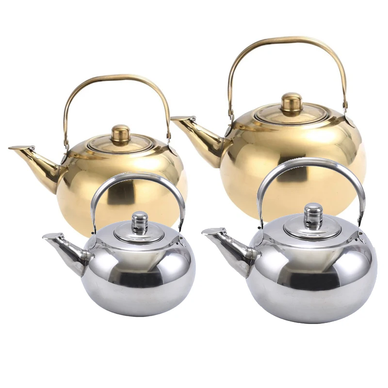 Assobiador com Filtro Removível para Fogão Elétrico por Indução a Gás Inoxidável Whistle Water Chaleira Grosso Bule 0.8-1.8l Aço