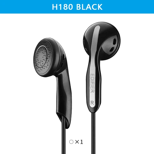 EDIFIER H180 классические наушники удобная посадка Доступное высокое качество подключение к различным устройствам черный и белый доступны - Цвет: H180 Black