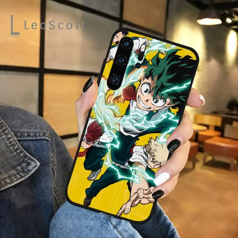 

Anime My Hero Deku Bakugou Academia Phone Case For Huawei honor Mate P 9 10 20 30 40 Pro 10i 7 8 a x Lite nova 5t