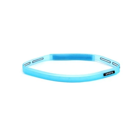 Синий Силиконовая направляющая Налобная повязка sweatband эластичные повязки на голову наружные спортивные наушники спортивная повязка силиконовая направляющая пот голова - Цвет: Синий