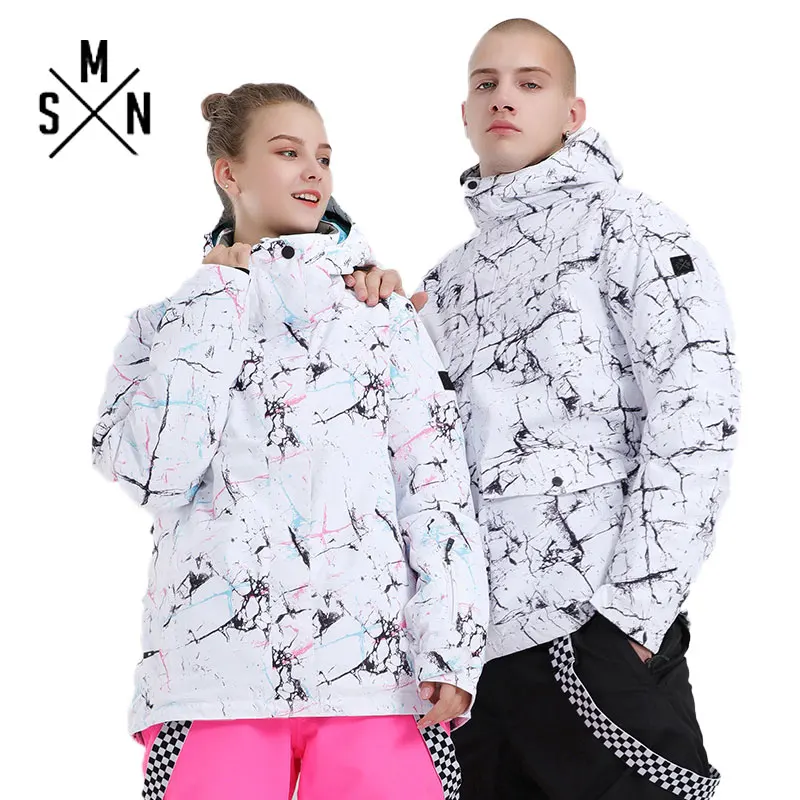 Зимний лыжный костюм SMN для пар куртка сноуборда нагрудники штаны