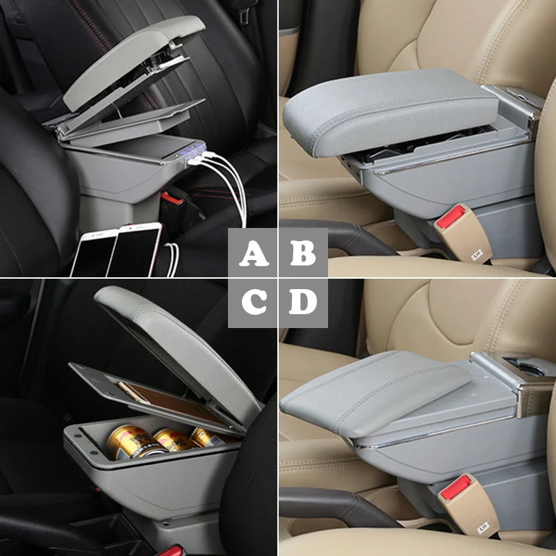 Подлокотник для Volkswagen VW Jetta MK6 6 подлокотник Santana с USB зарядным интерфейсом