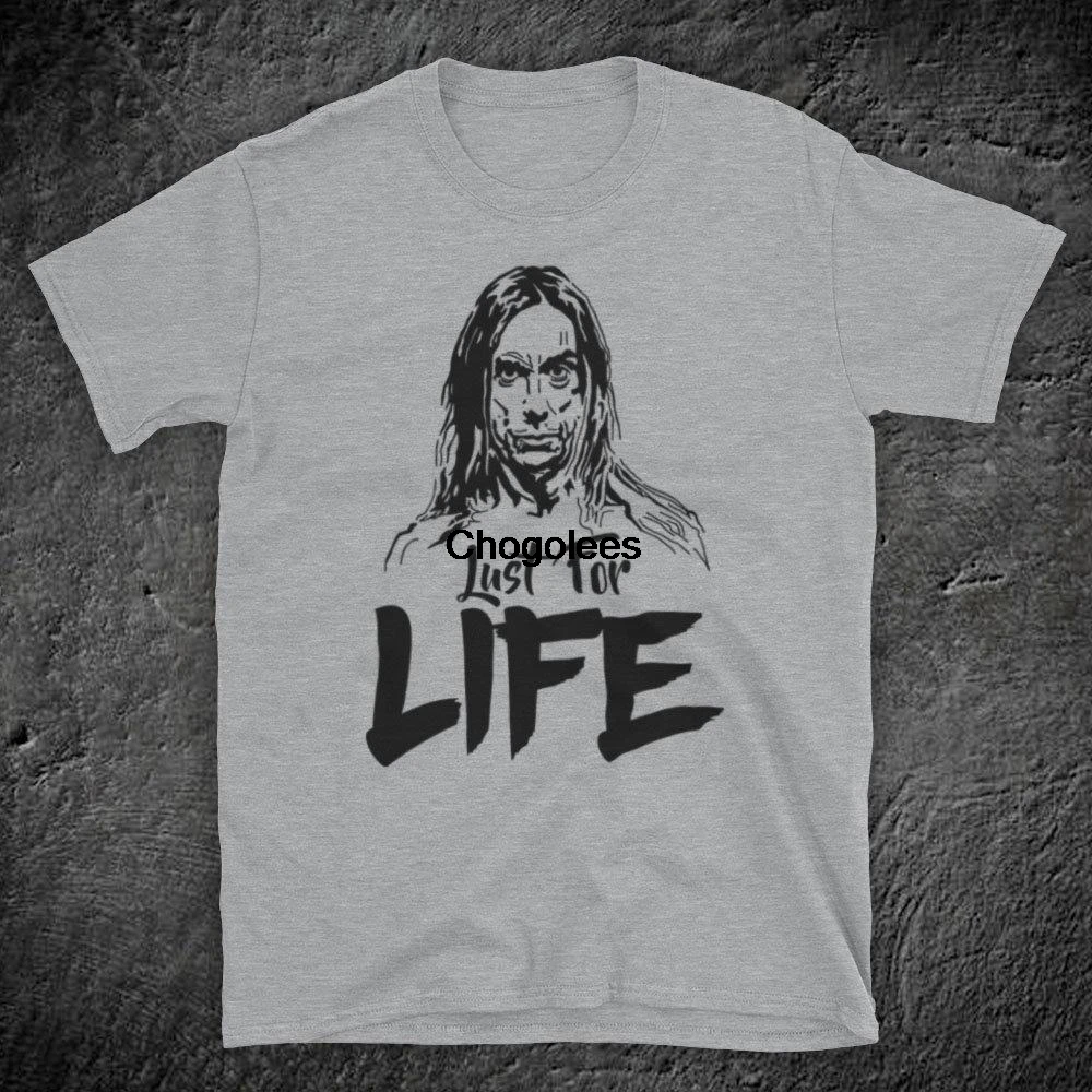 Iggy Pop I Got A UST For Life American Punk Rock необычная Мужская футболка | одежда