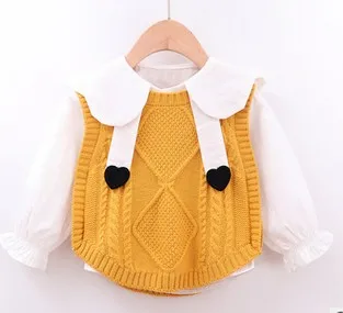 Осенняя одежда для новорожденных девочек от 0 до 24 месяцев топы с длинными