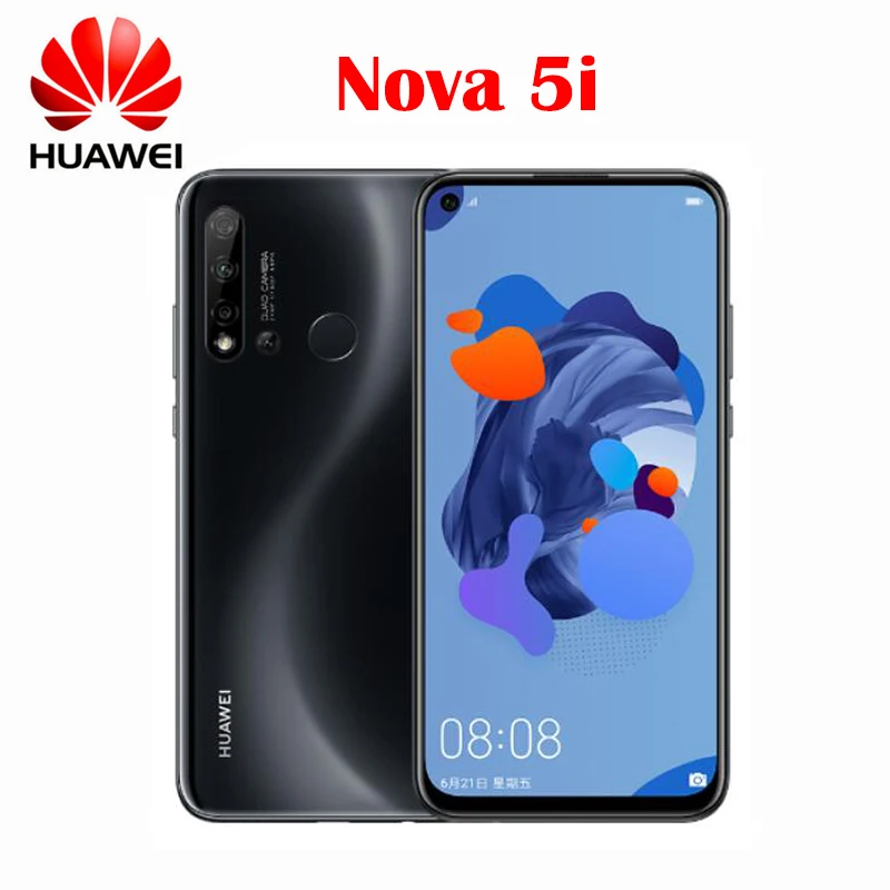 Официальный Оригинал Huawei Nova 5i сотовый телефон 6 4 '񟱶 X1080P г 128 Kirin 710 Octa Core Android 9 0