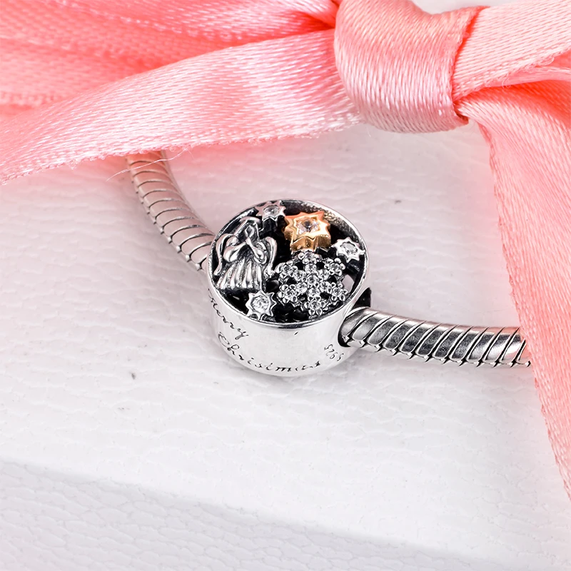 Подвески для браслетов Pandora самоотверженные бусины с натуральным золотом 14 к 100%