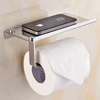 1 шт., держатель для туалетной бумаги, из нержавеющей стали, держатель для бумаги и телефона