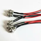 Индикатор пилота маленький 10 шт. грузовик 12 В предупредить 20 см провод водонепроницаемый 8 мм Синий